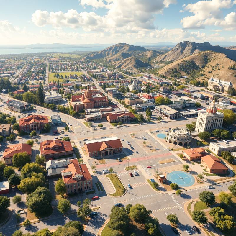 Map of Aurora Academy's location in Techville, California, showing the surrounding streets and landmarks.